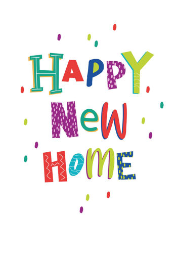 Picture of HAPPY NEW HOME CARD